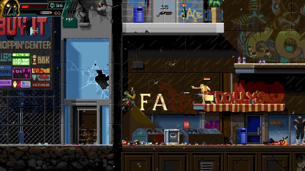 Huntdown - Area 1-5 Troy Lawman - Badass Difficulty, All Objectives , No Miss