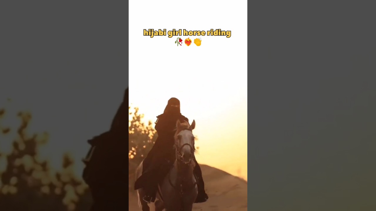 hijabi girl horse riding ❤️‍🔥👏 | 
