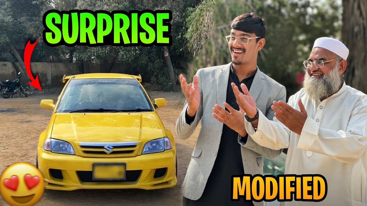 I SURPRISED MY FATHER WITH MY MODIFIED CAR 🚗🔥 | OSAIREEM KHAN VLOGS | 