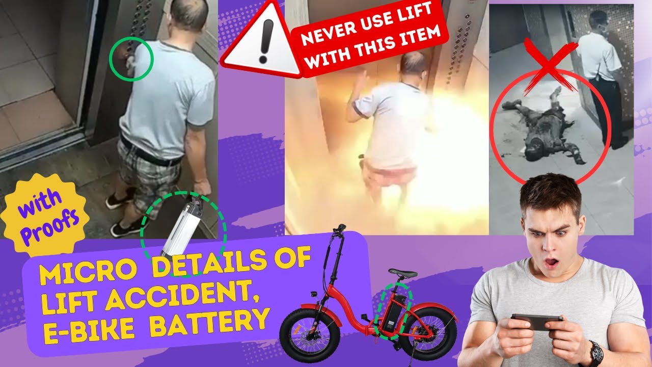🔥 SHOCKING CCTV Footage: E-Bike Battery Causes Lift Accident in China – Micro Details Explained 🔥