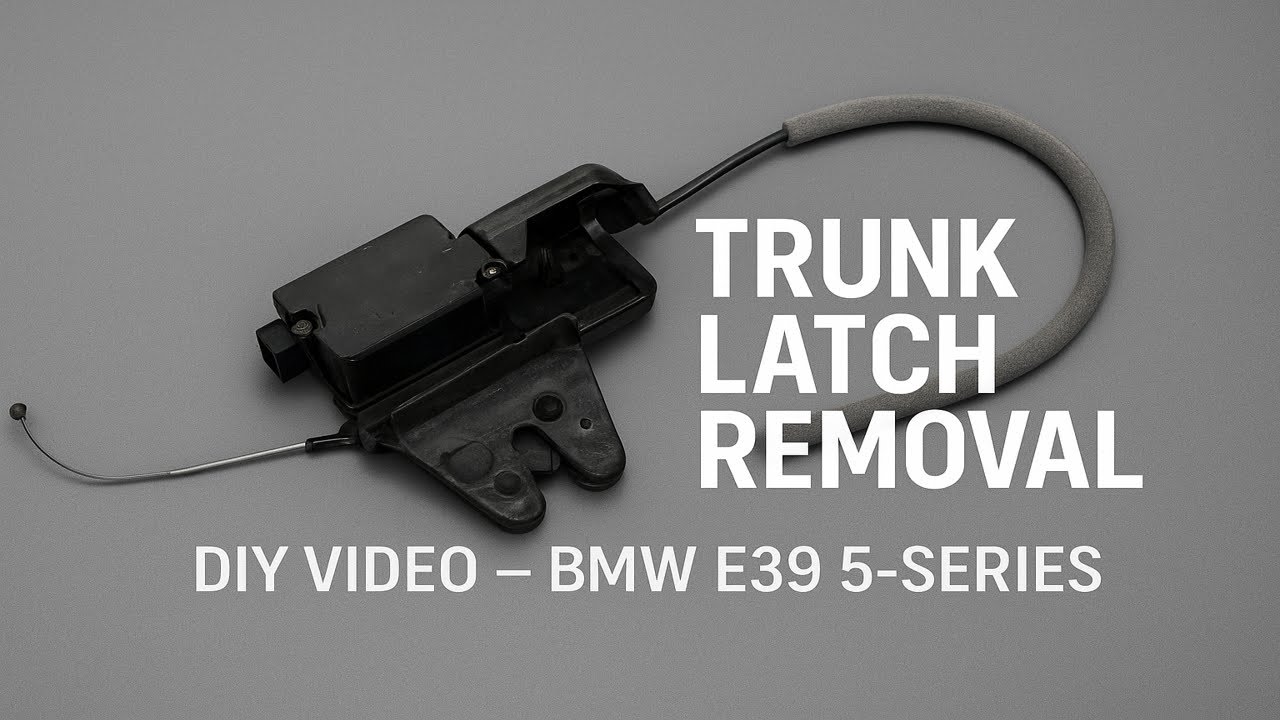 WHY WON'T MY TRUNK LOCK? How to Fix broken Trunk Latch on BMW E39 5-series