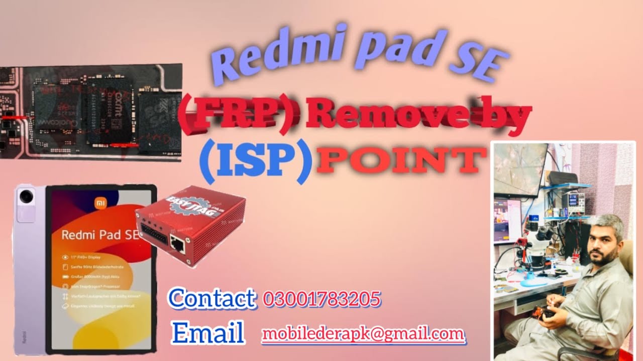 Redmi Pad SE (FRP) Remove By (ISP) Point 