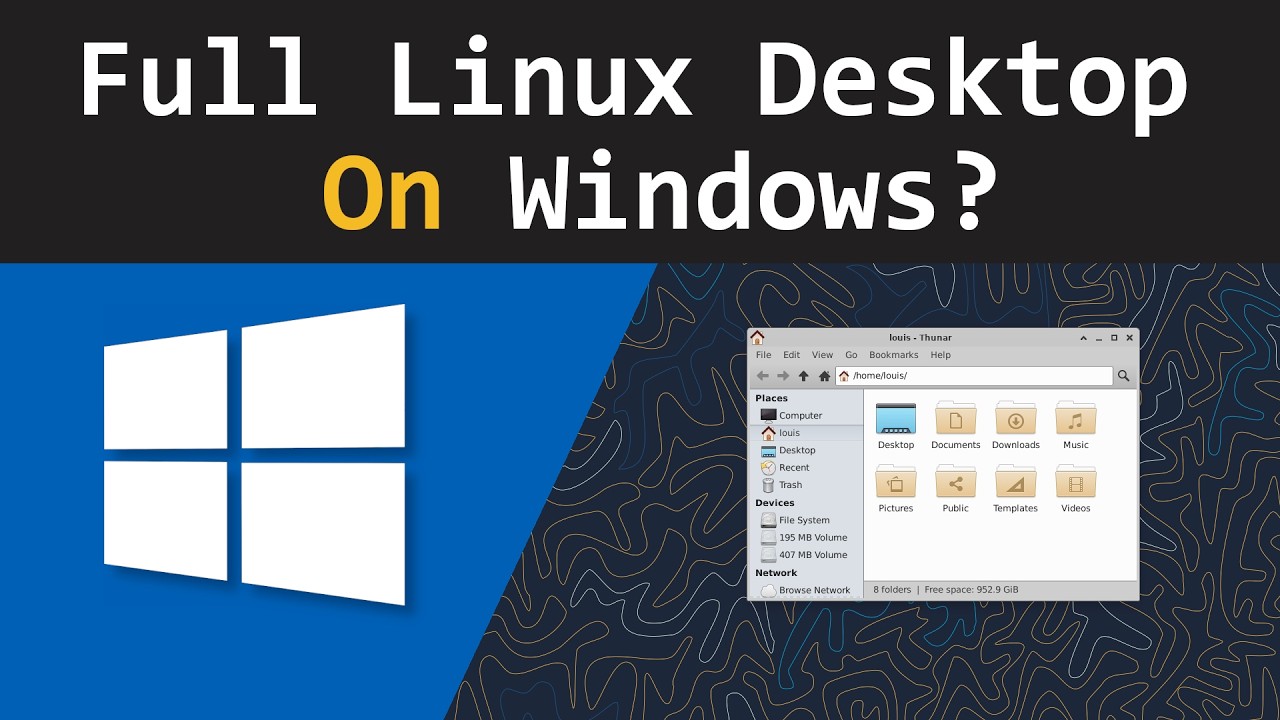 How to Run a Full Linux Desktop on Windows (No VM!)