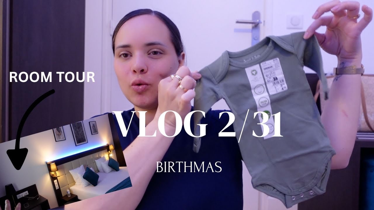 VLOG 2/31 - room tour hotela u Parizu, prva mini baby kupovina i haul    *BIRTHMAS*