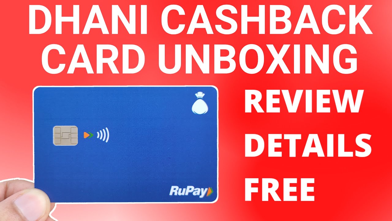 🔴Dhani Free cashback card unboxing | Review | dhani free cashback card activation
