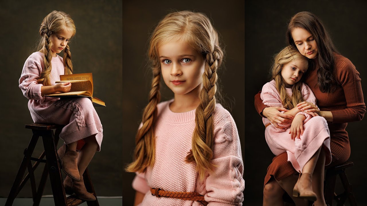 Fine Art Children Portraits in Studio | Behind The Scenes Photoshoot in Greenville, South Carolina