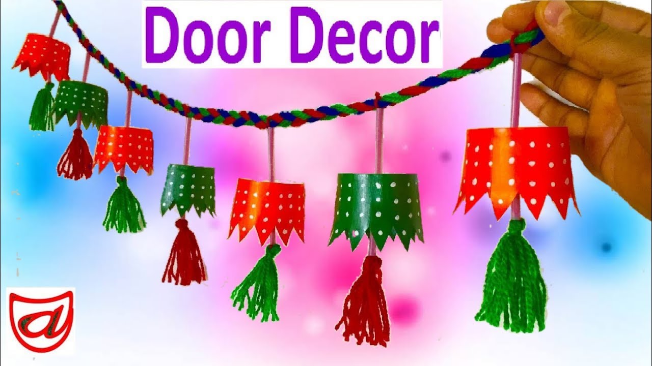 Door Hangings with Disposable Paper Cup |  Wall Decor | Waste material craft - Episode 10