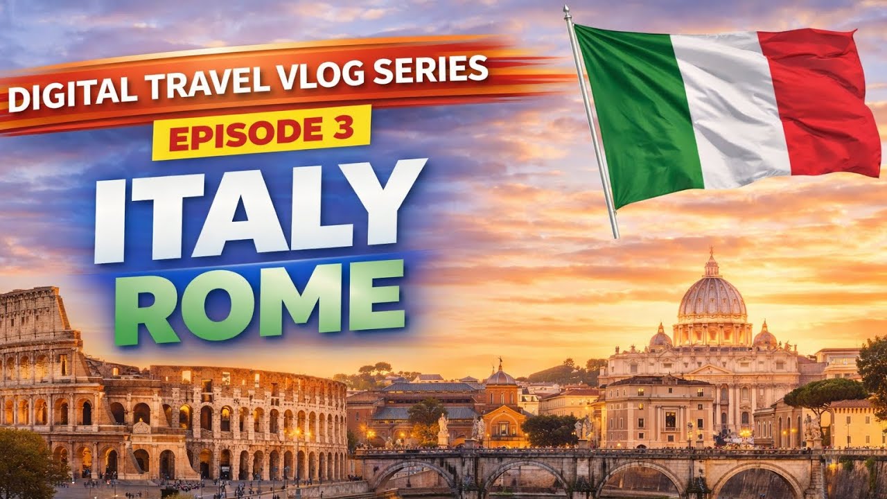 Digital Travel Vlog Series Episode 3 *Italy Rome*