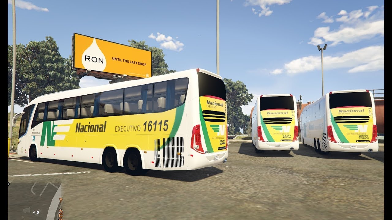 GTA V Ônibus da Viação Nacional Marcopolo G7 Paradiso 1200 6x2 Mod Bus.