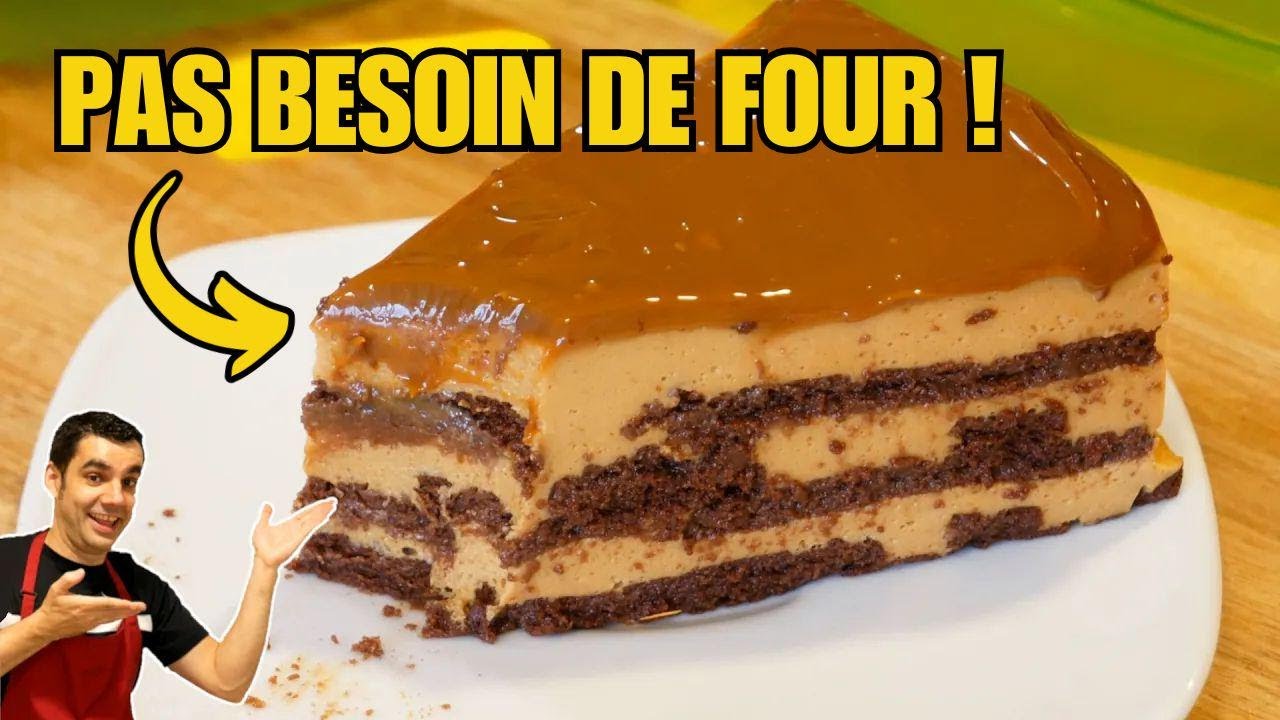 Gâteau Carlota au Dulce de Leche 😍🎂☕️ Dessert frais sans cuisson et ultra simple
