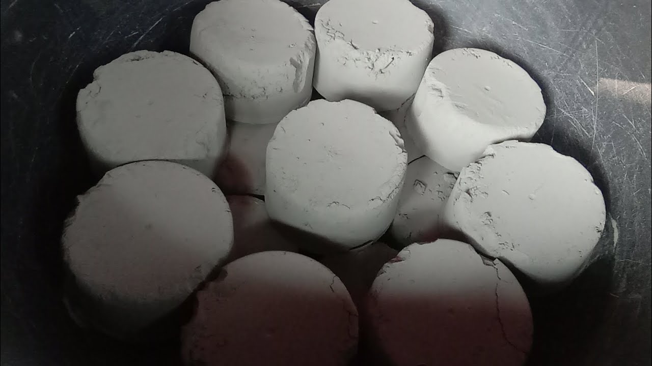 Pure cement round blocks super soft dusty crumbling 😍|satisfying video|Asmr puppys