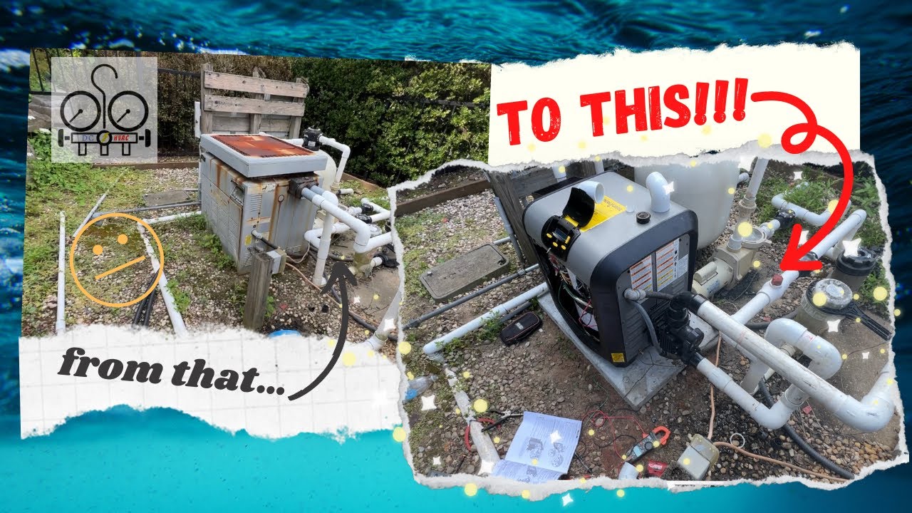 Jandy Pool Heater Install!!! Taking Out a Rusty Box of Junk and Putting in a Jandy JXI400!!!