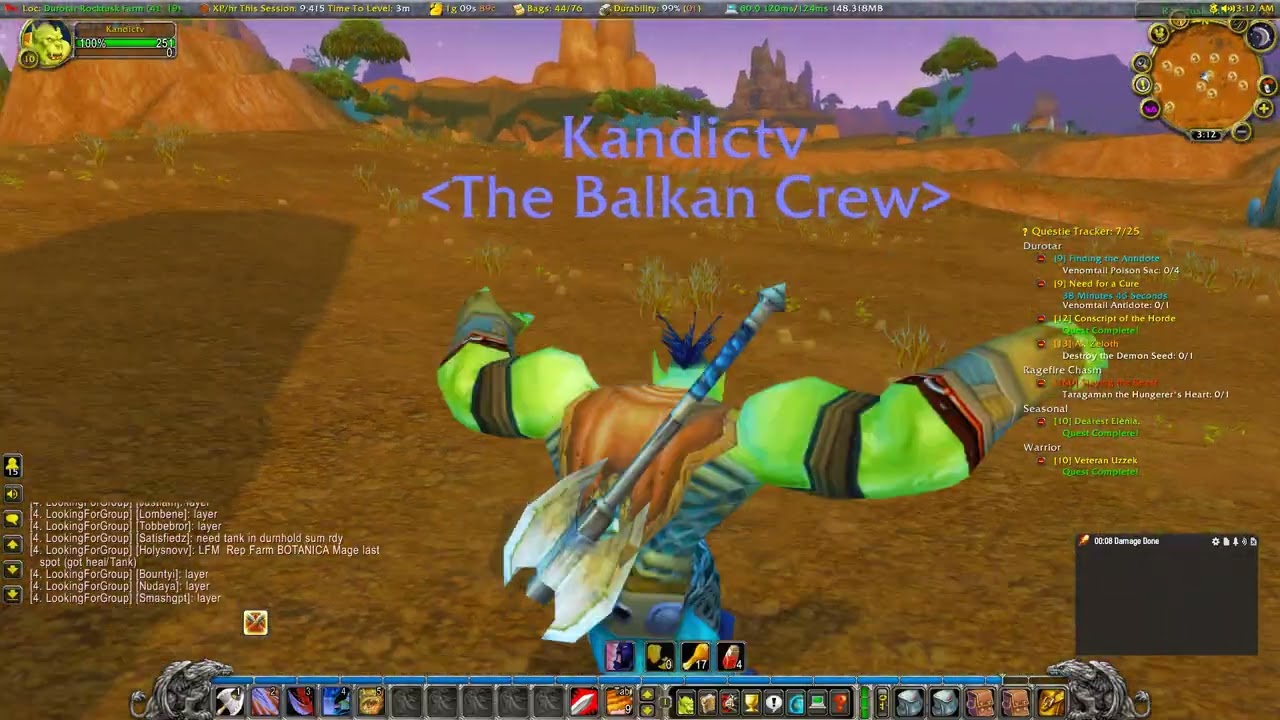 Orc Warrior - TBC Anniversary - Level 10-11