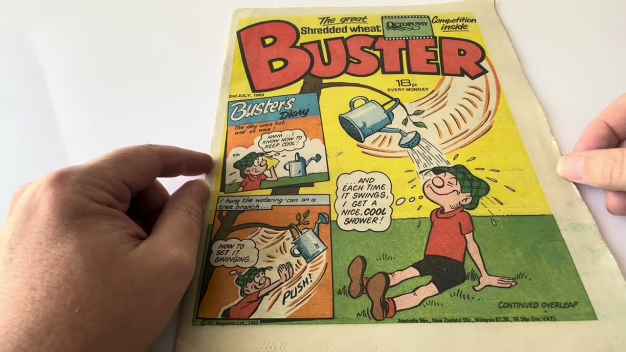 Vintage Buster Weekly Boys And Girls Comic from 2nd July 1983