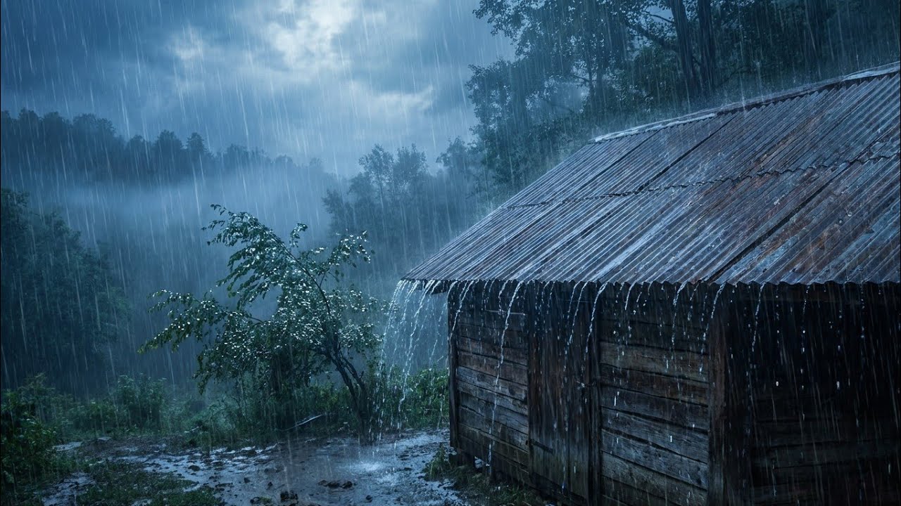 99% Sleep Guaranteed – Relaxing Rain on Tin Roof for Insomnia Relief
