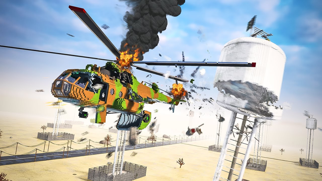 Helicopters vs Dynamic Water Tower | Teardown