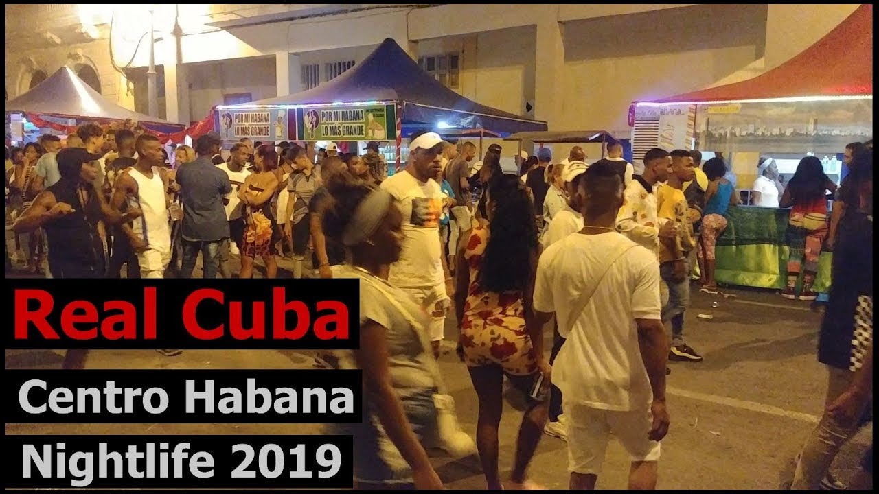 Big Party in Havana, Cuba 2019 Centro Habana, Nightlife Dancing in the streets