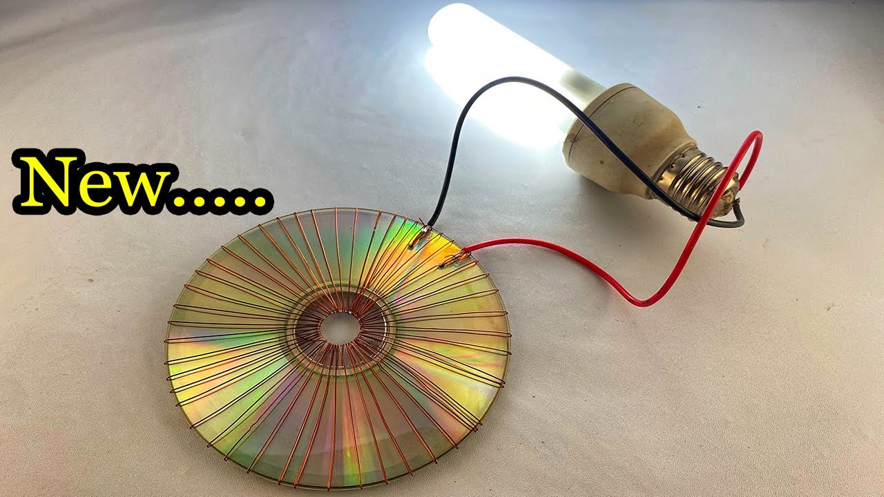 Free Energy | How To Make  Solar Panel With CD Flat 100% Working New Project 2023