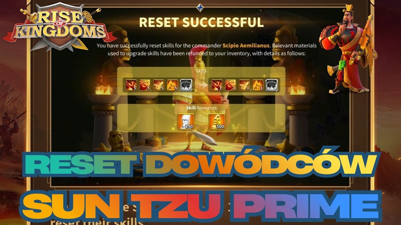 Commander Reset - Sun Tzu Prime - Rise of Kingdoms Optimusprimal Gaming