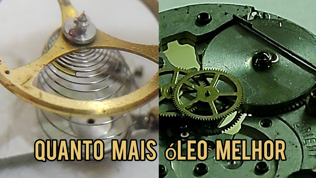 QUANTO MAIS ÓLEO MELHOR? // REVISÃO E TROCA DO ROLAMENTO COM AS GUARNIÇÕES - CONSERTO DE RELOGIOS