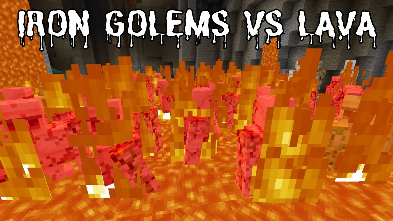 IRON GOLEMS VS LAVA | Mercy Minecraft 7.5 Creative Mode