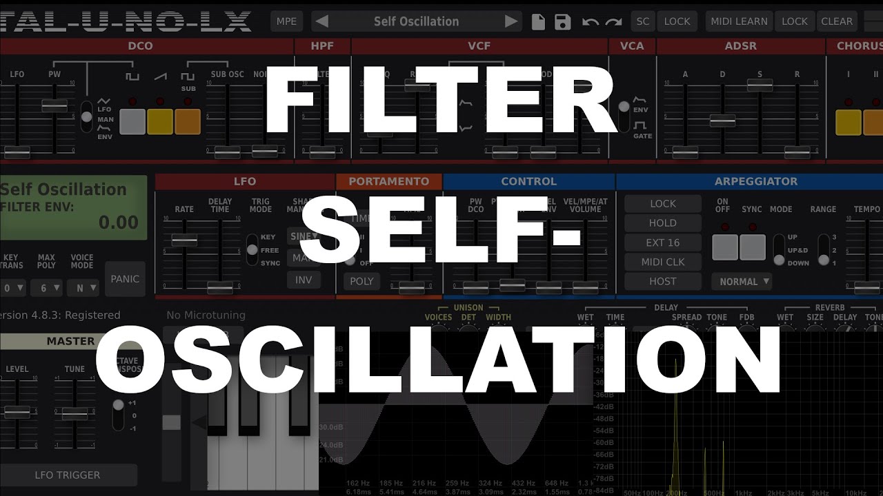 Filter Self-Oscillation Demo