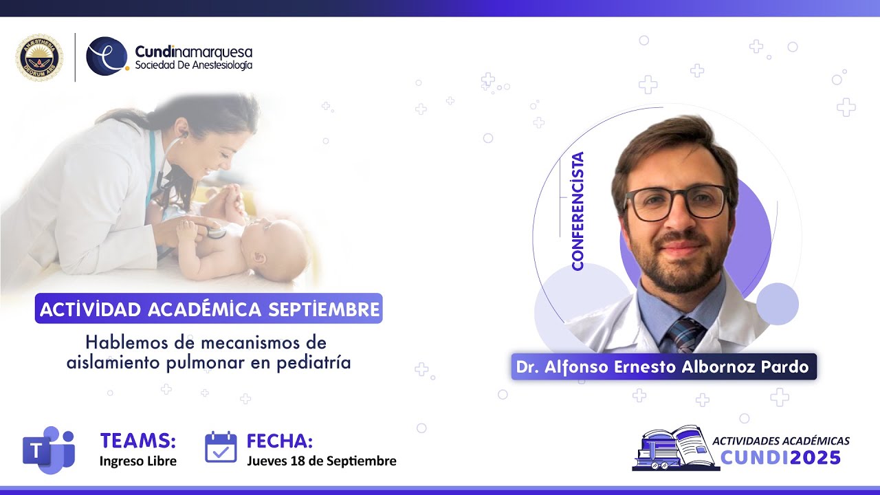 ACTIVIDAD ACADÉMICA SEPTIEMBRE - ANESTESIA PEDIÁTRICA