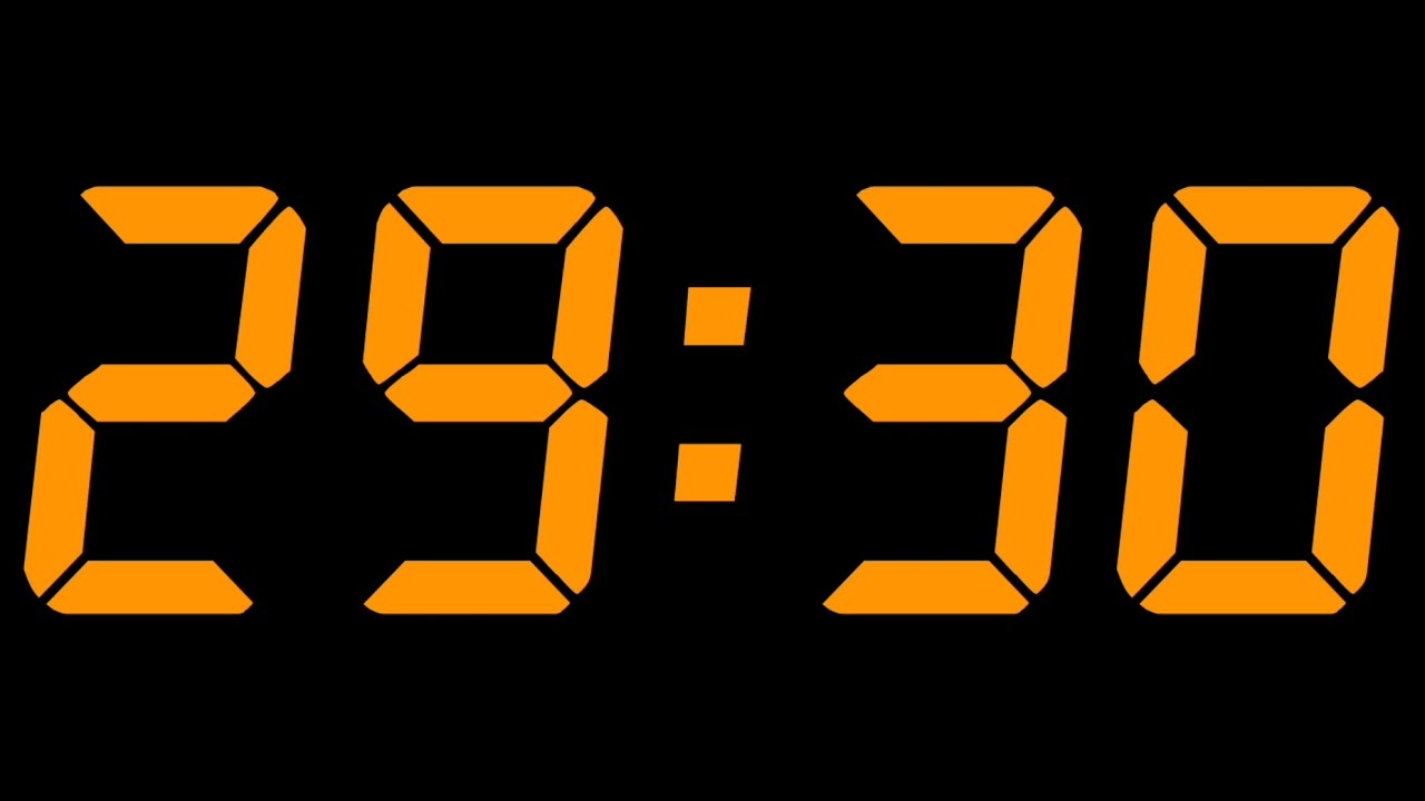 29 MINUTE and 30 SECONDS TIMER-YouTube