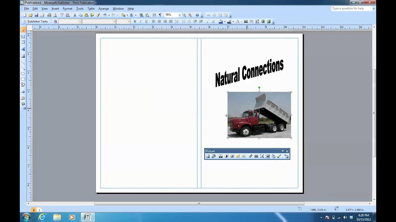 Creating a Brochure in Publisher