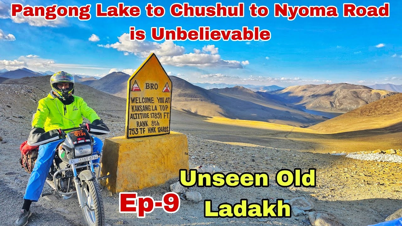 Its a Record | First 100cc Bike Splendor Plus Reached at Kaksang La at 17851 ft. | Delhi to Ladakh