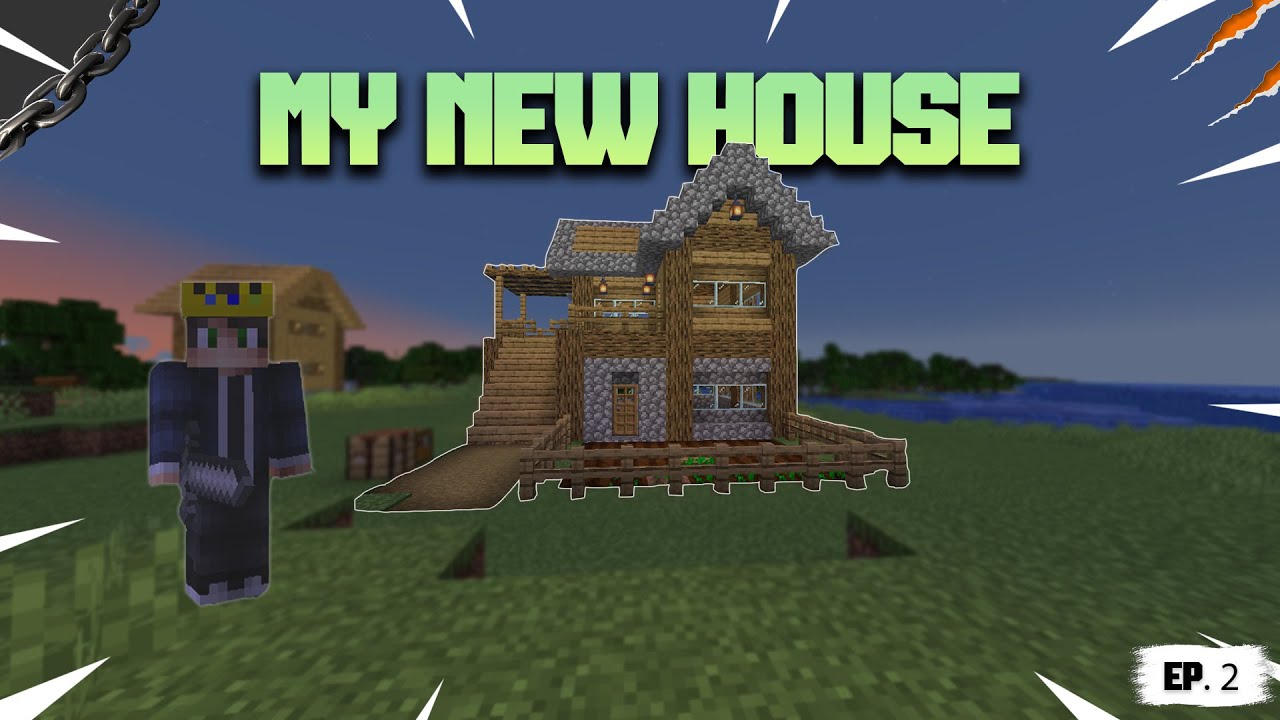 I Made a Beautiful House in Minecraft | Survival series | ep.2