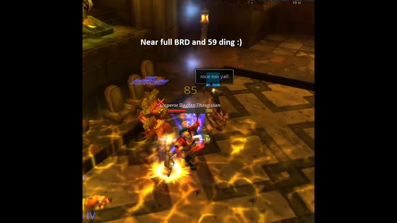 WoW Classic TBC  - Near full BRD run and 59 ding!