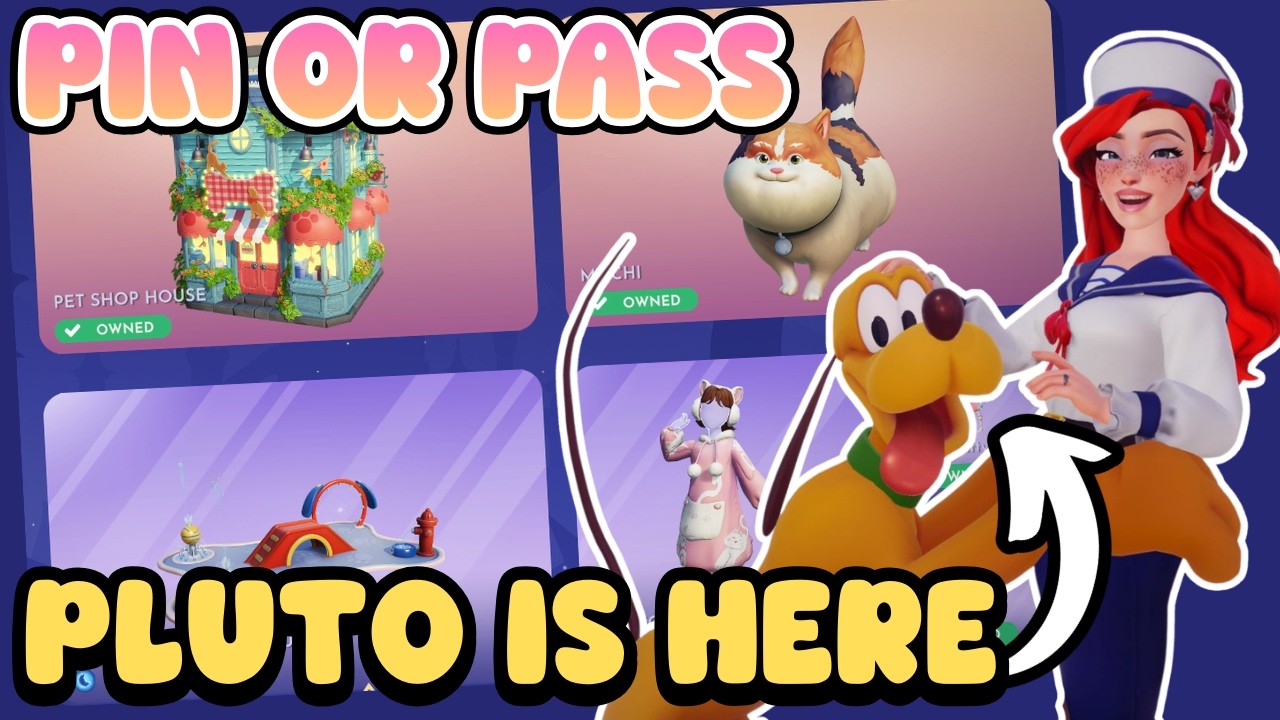PLUTO IS HERE!! PIN OR PASS WEEKLY PREMIUM STORE SHOWCASE || Disney Dreamlight Valley