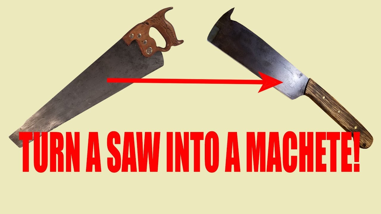 How to Make a Machete from an Old Hand Saw (Demonstration)