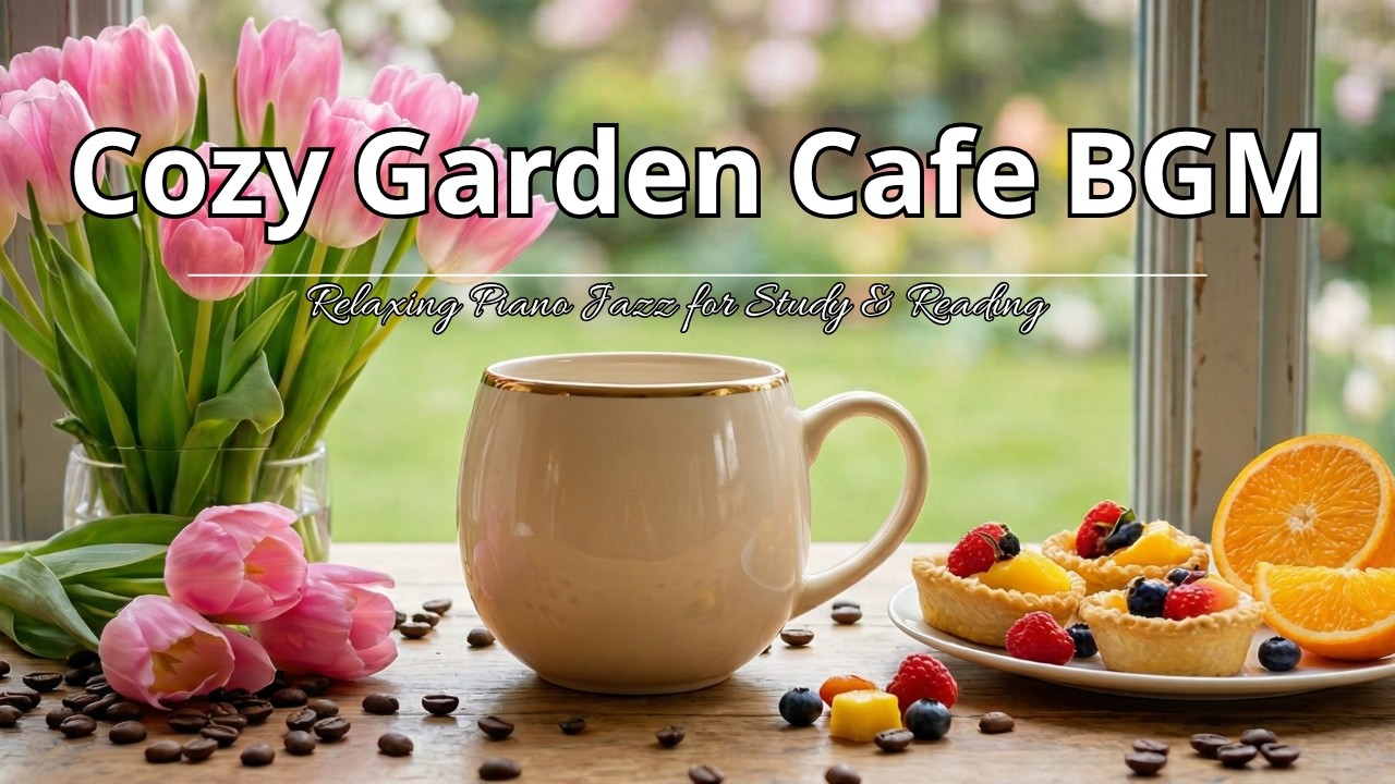 Cozy Garden Cafe BGM 🌸 Gentle Spring Afternoon & Coffee Time
