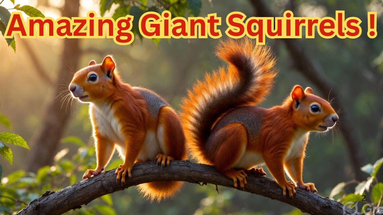 The most beautiful pair of squirrels | Amazing Giant Squirrels! | Indian giant squirrel 🐿️🐿️