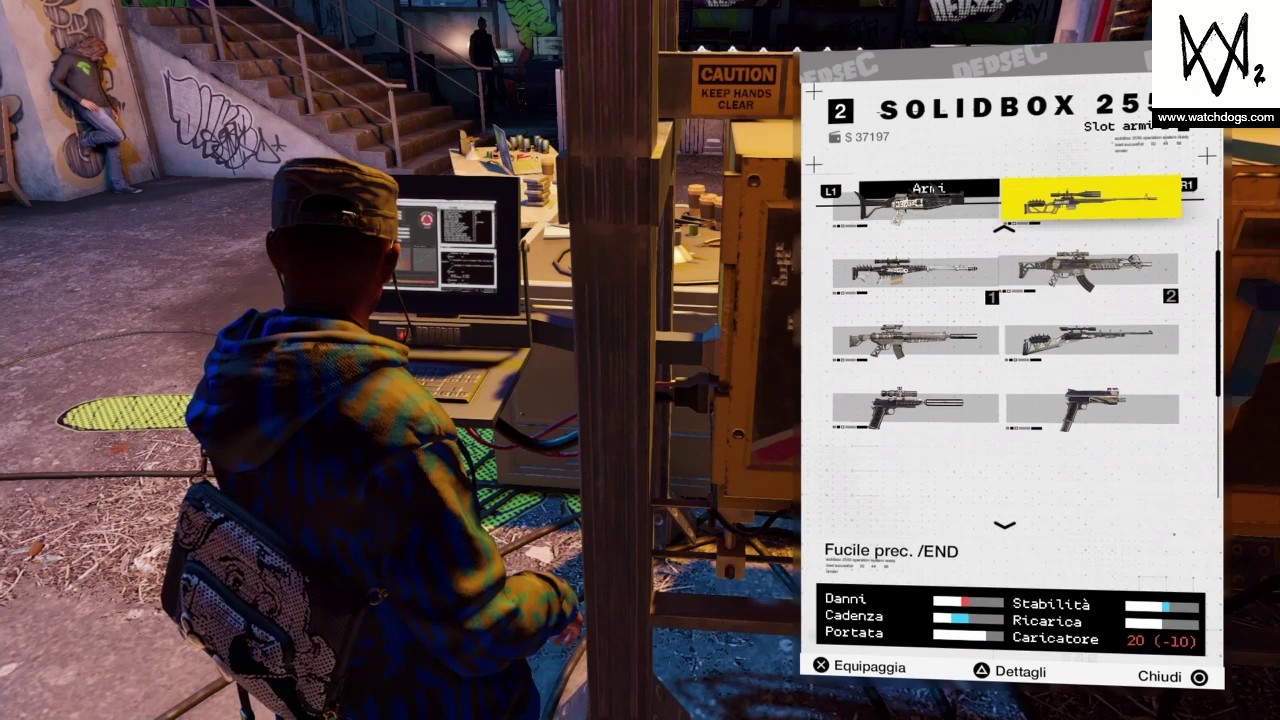WATCH DOGS 2 tutte le armi #1