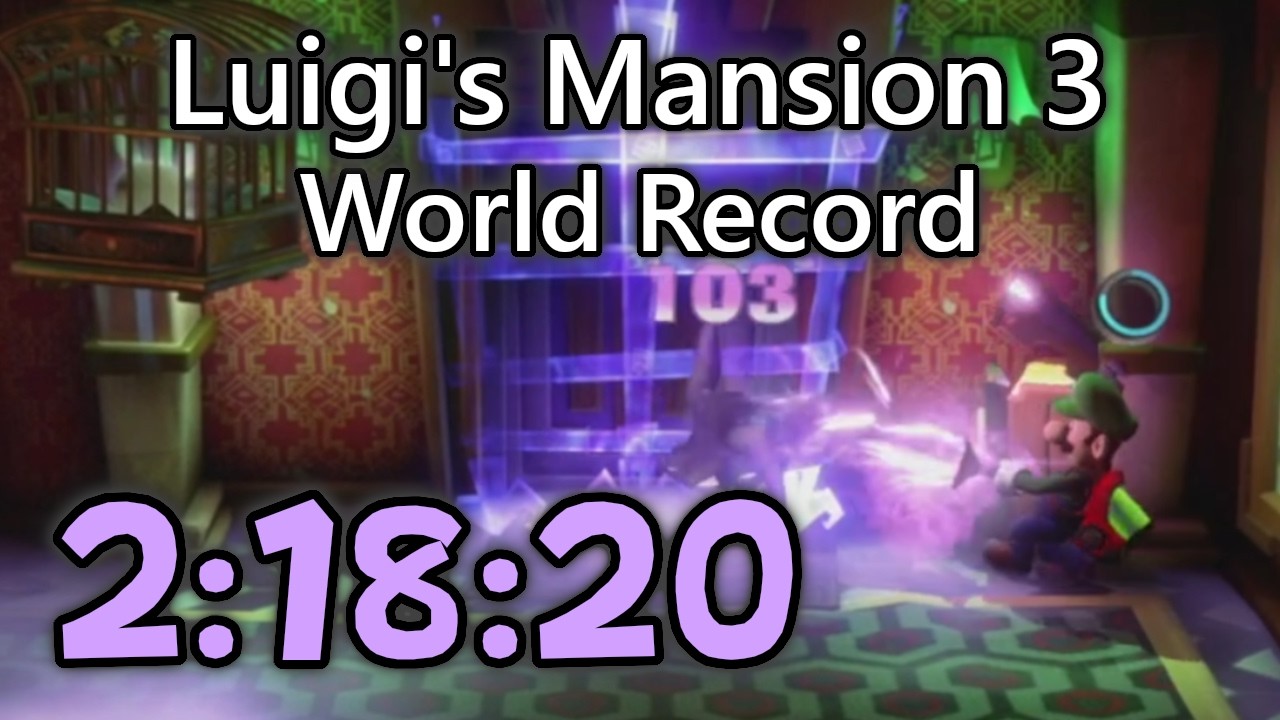 Luigi's Mansion 3 Speedrun Any% in 2:18:20 (World Record)