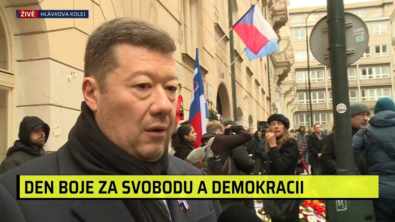 V&yacute;roč&iacute; sametov&eacute; revoluce: Okamura si stěžuje na omezov&aacute;n&iacute; svobody, na N&aacute;rodn&iacute; nedoraz&iacute;