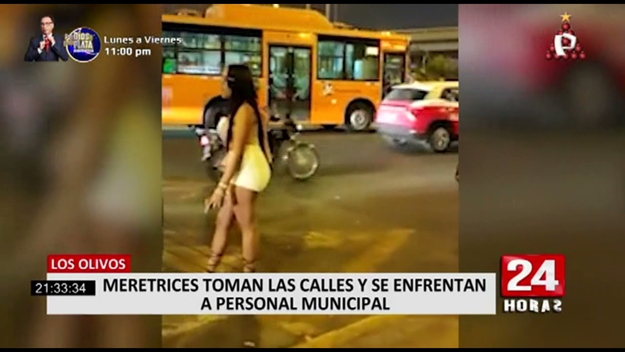Los Olivos: meretrices se apoderan de las calles y se enfrentan con el personal municipal