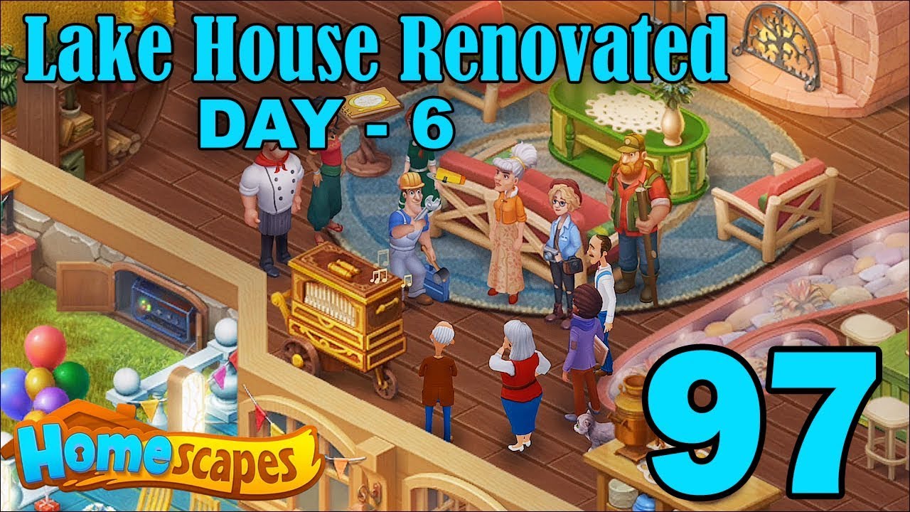 Homescapes Story Walkthrough Gameplay - Lake House Renovated - Day 6 - Part 97