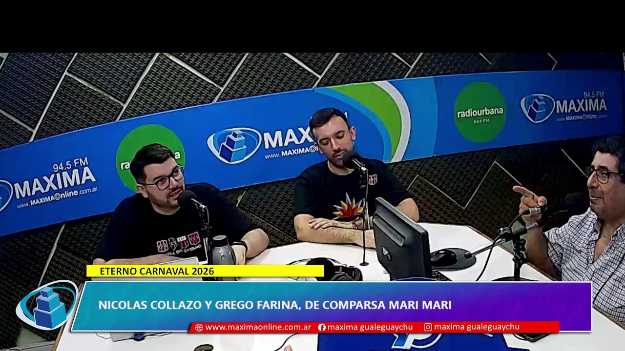 |ETERNO CARNAVAL DIARIO 2026 Radio Máxima 94.5mhz. Gualeguaychú