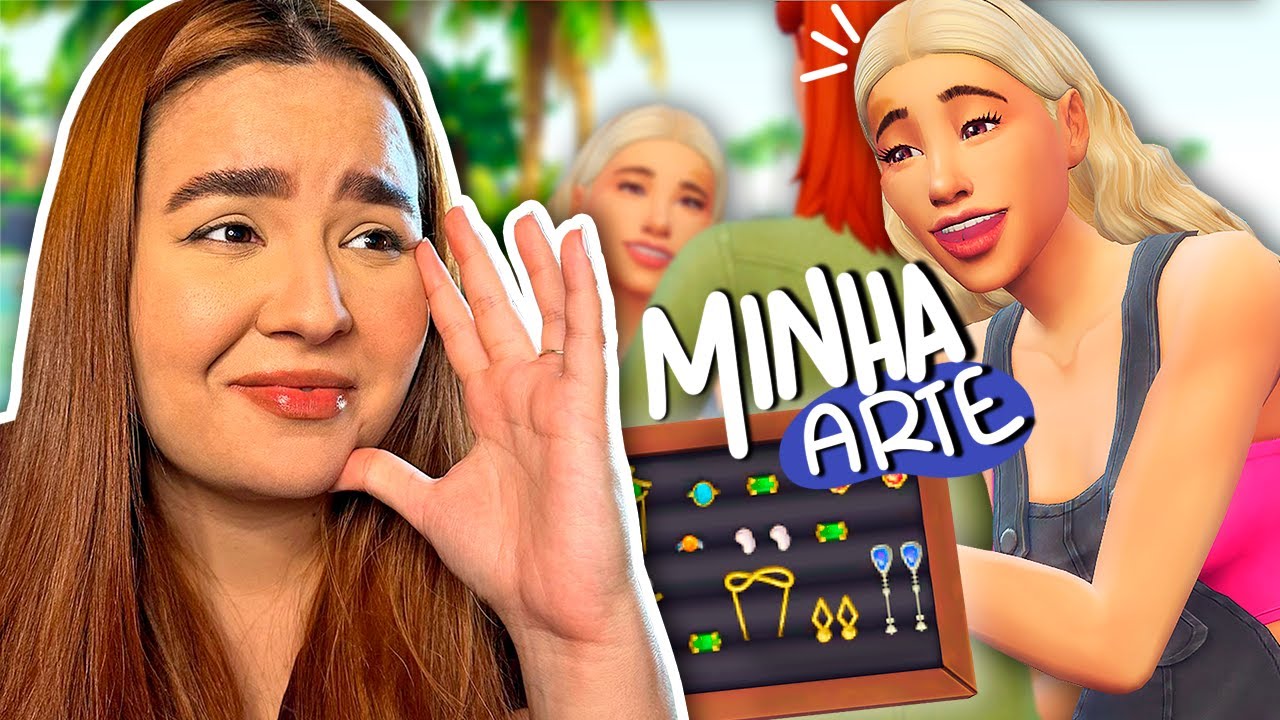 É Possível SOBREVIVER no the sims 4 VENDENDO Minha ARTE na PRAIA? 🏖️