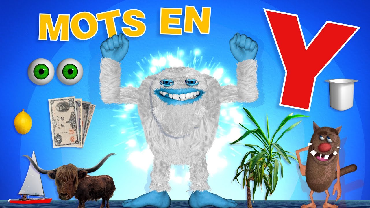 Foufou - Mots commençant par Y pour les enfants (Learn words starting with Y for kids) 4k