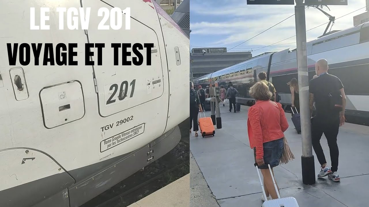 Voyage dans le TGV Duplex 201 (La toute première) Dans le train