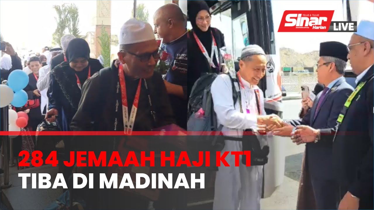 [SINAR LIVE] Majlis menyambut ketibaan 284 jemaah haji menaiki penerbangan pertama Malaysia