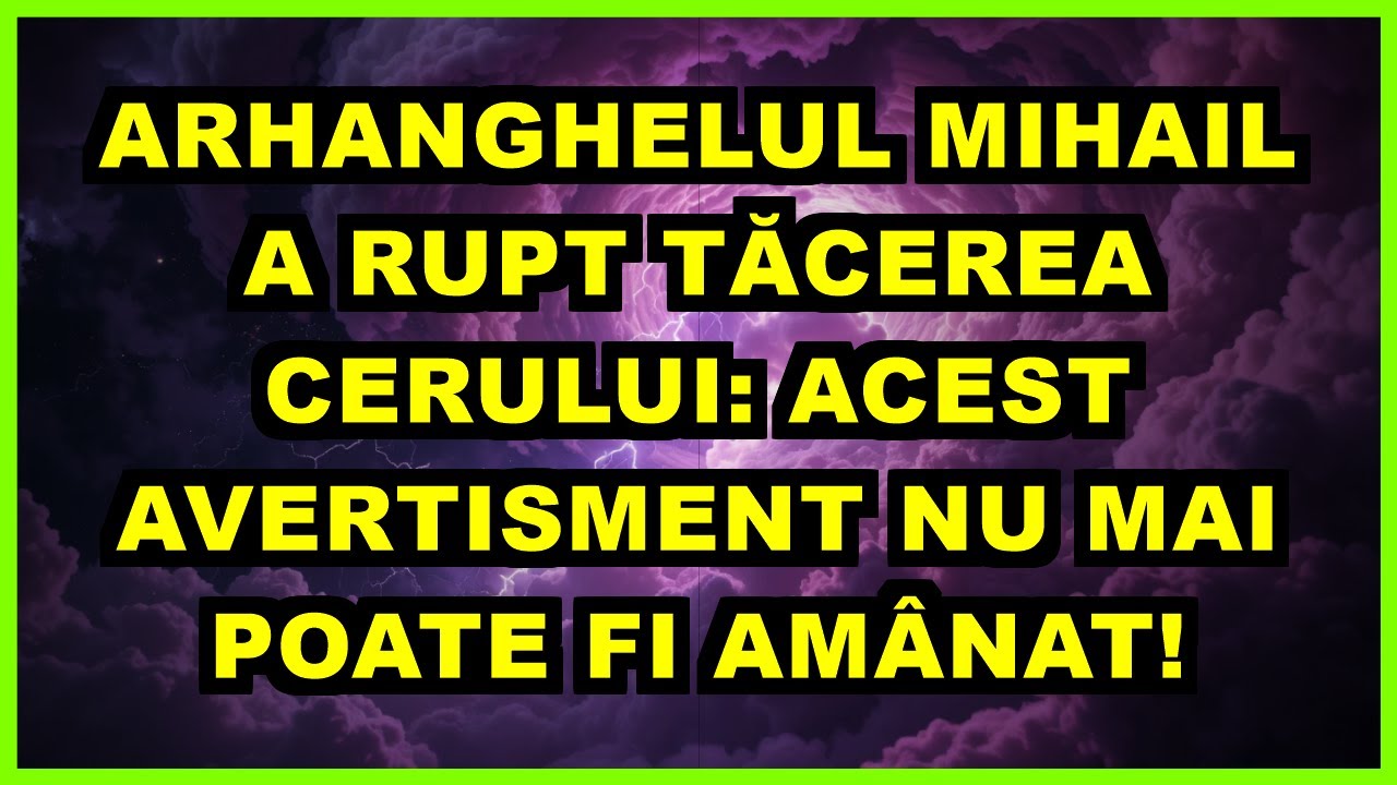 🚨 ARHANGHELUL MIHAIL A RUPT TĂCEREA CERULUI: ACEST AVERTISMENT NU MAI POATE FI AMÂNAT!