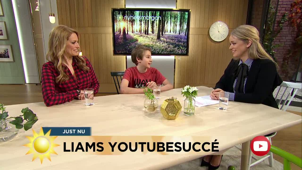 Liam lurar mamma Laila Bagge - en Youtube-succé - Nyhetsmorgon (TV4)