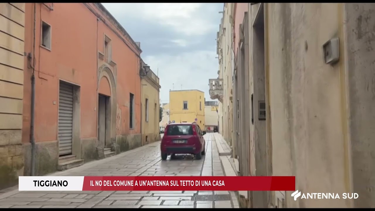 16 APRILE 2025   TIGGIANO   IL NO DEL COMUNE A UN’ANTENNA SUL TETTO DI UNA CASA