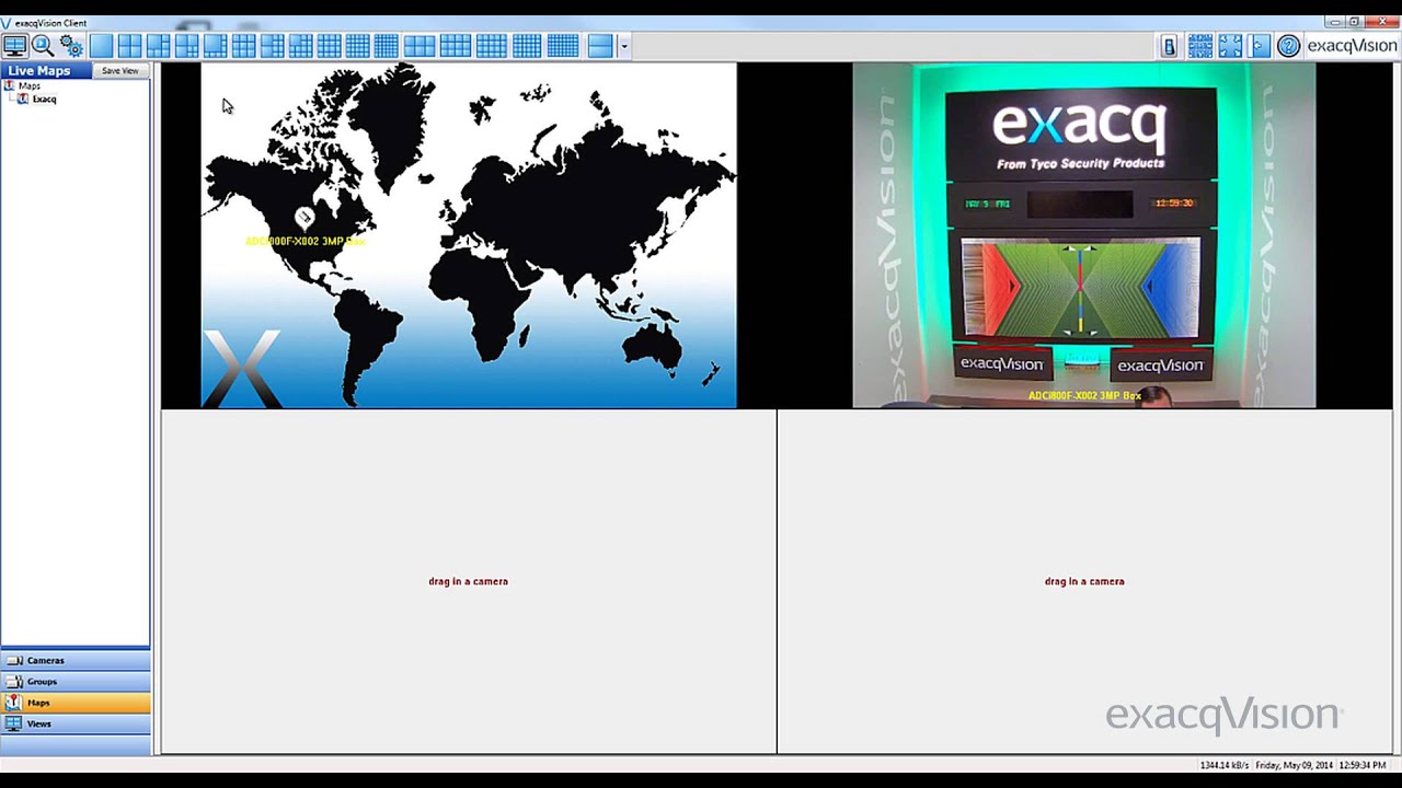 Maps Page, exacqVision
